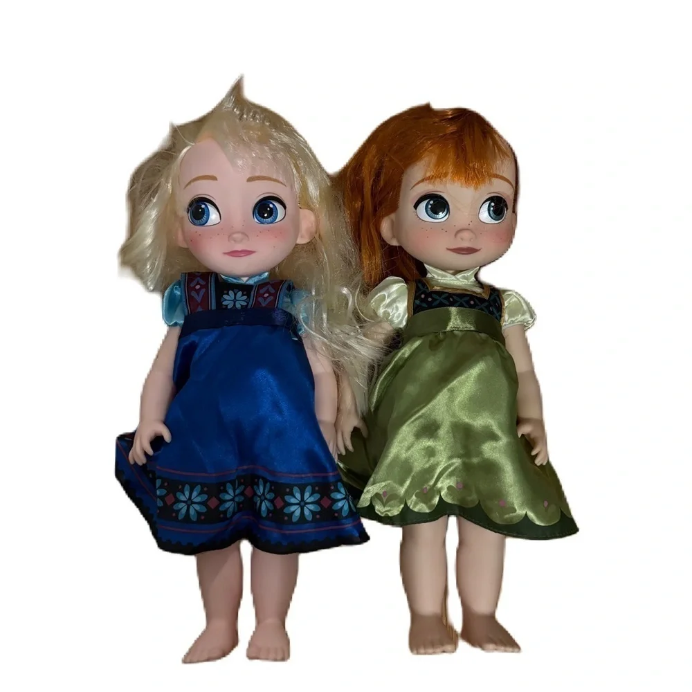 Disney Frozen Anna and Elsa Dolls Singing Talking Set Animator’s Collection 15”